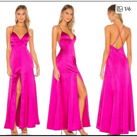 Lovers + Friends Bermuda Dress in Magenta Pink - Picture 2 of 12